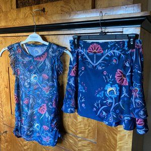 Lucky In Love Tennis/Pickleball Skort and Top, Used Like New, Size Small